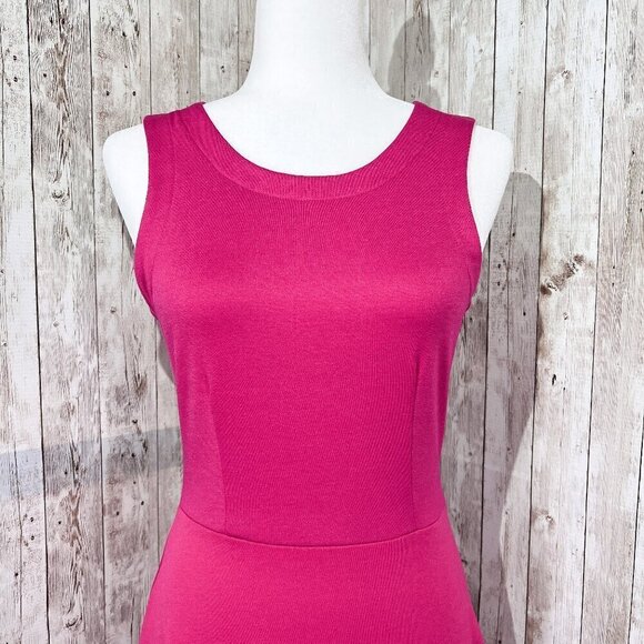Women's Old Navy Dress | Sleeveless | Small | Fit And Flare | Knee Length | Pink - Picture 5 of 16